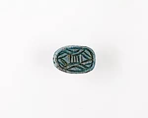 Scarab with Double Lotus Design by Unknown Artist