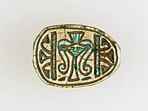 Scarab with Hathor emblem by Unknown Artist