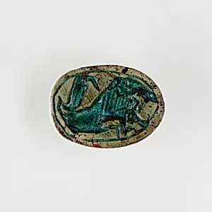 Scarab with Lion and Uraeus by Unknown Artist