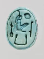 Scarab with Maatkare on base by Unknown Artist