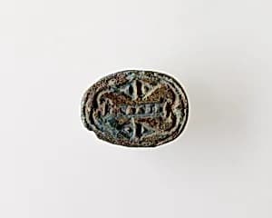 Scarab with Plant Motif by Unknown Artist