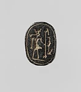 Scarab with Representation of Baal by Unknown Artist