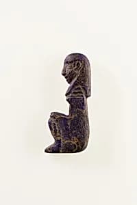 Seated man inlay by Unknown Artist