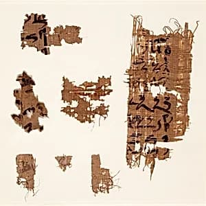 Seven papyrus fragments by Unknown Artist