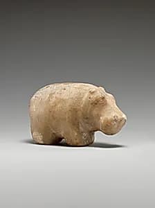 Small statuette of a hippopotamus by Unknown Artist