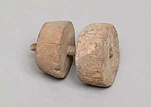Spindle with 2 whorls by Unknown Artist
