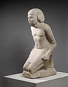 Statue of Kneeling Captive by Unknown Artist
