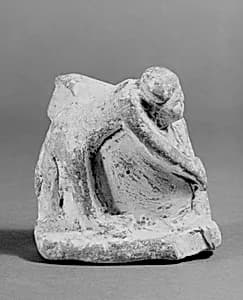 Statuette of wrestlers by Unknown Artist