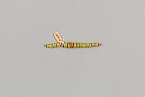 String of 15 disc beads by Unknown Artist