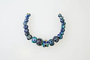 String of 21 Eye Beads by Unknown Artist