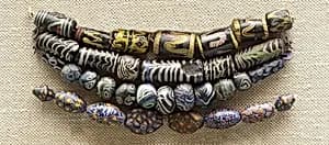 String of 3 Beads by Unknown Artist