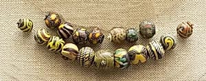 String of 3 Beads by Unknown Artist