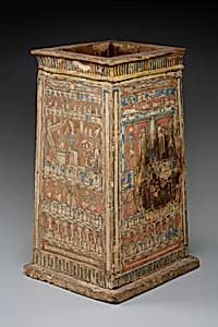 Tall shrine-shaped 'canopic' box by Unknown Artist