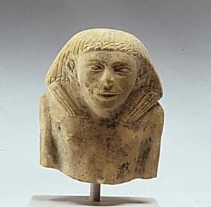 Upper part of male statue by Unknown Artist