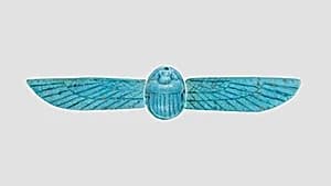 Winged Scarab Amulet by Unknown Artist