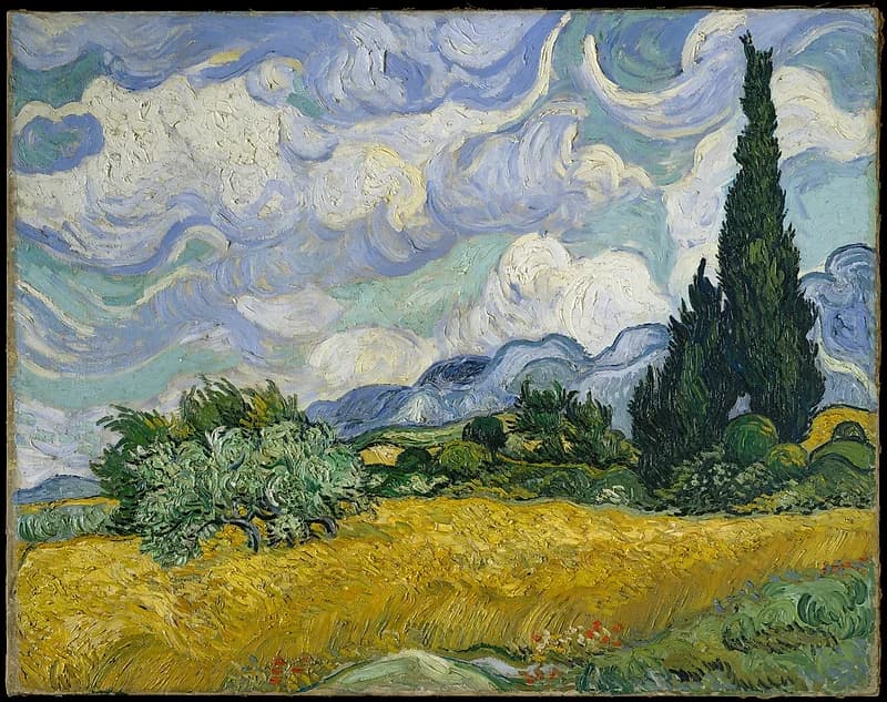 The Met — Wheat Field with Cypresses (1889) by Vincent van Gogh