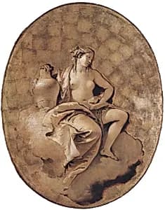 A Female Allegorical Figure by Giovanni Battista Tiepolo