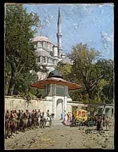 A Mosque by Alberto Pasini