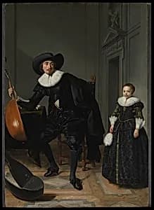 A Musician and His Daughter by Thomas de Keyser