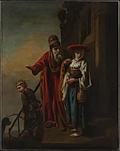 Abraham Dismissing Hagar and Ishmael by Nicolaes Maes