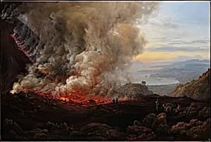 An Eruption of Vesuvius by Johan Christian Dahl