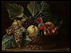 Basket of Fruit by Bartolomeo Cavarozzi|Master of the Acquavella Still Life