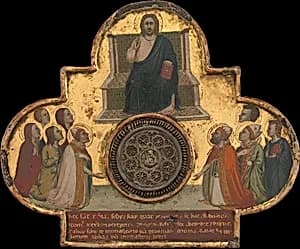 Christ Enthroned with Saints by Bernardo Daddi