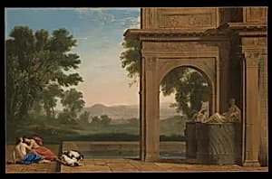 Classical Landscape with Figures by Henri Mauperché