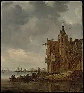 Country House near the Water by Jan van Goyen