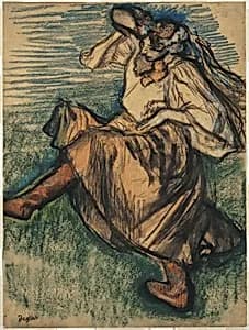 Dancer in Ukrainian Dress by Edgar Degas