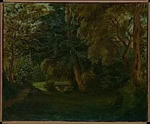 George Sand's Garden at Nohant by Eugène Delacroix