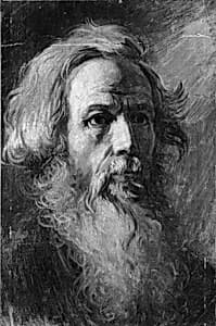 Head of a Man by Vasilii Grigorievich Perov