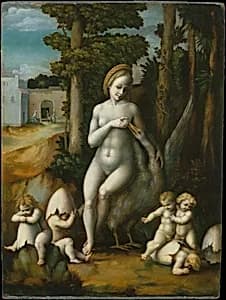 Leda and the Swan by Bachiacca (Francesco d'Ubertino Verdi)