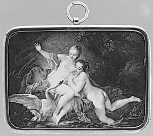 Leda and the Swan, after Boucher by Jacques Charlier