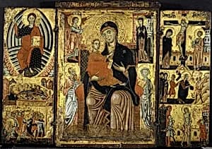 Madonna and Child Enthroned by Master of the Magdalen