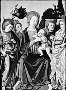 Madonna and Child with Angels by Italian (Florentine) Painter
