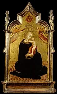 Madonna and Child with Angels by Sassetta (Stefano di Giovanni)