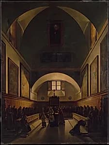 The Choir of the Capuchin Church in Rome by François Marius Granet