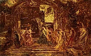The Court of the Princess by Adolphe Monticelli