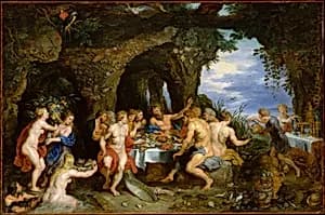 The Feast of Acheloüs by Peter Paul Rubens|Jan Brueghel the Elder