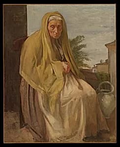 The Old Italian Woman by Edgar Degas