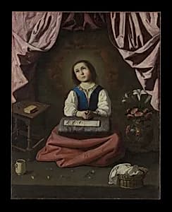 The Young Virgin by Francisco de Zurbarán