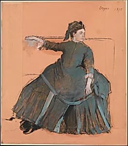 Woman on a Sofa by Edgar Degas
