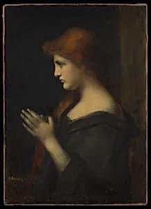 Young Woman Praying by Jean-Jacques Henner
