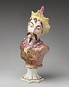 A Mongolian man by Bow Porcelain Factory