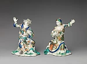 Actress (one of a pair) by Saint-Cloud factory