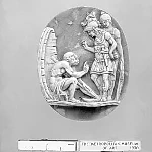 Alexander visiting Diogenes by Unknown Artist