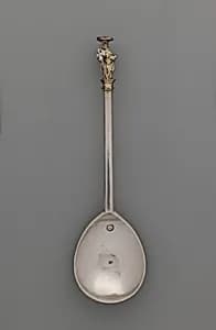 Apostle spoon: St. Matthias by William Cawdell