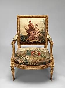 Armchair by de Menou|Beauvais|Jean Jacques François Le Barbier|Louis XVI, King of France
