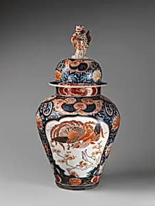 Baluster-shaped vase (part of a five-piece garniture) by Unknown Artist